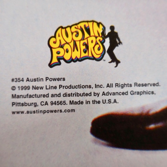 Austin Powers 4-Panel VTG 90s Original Movie Theater Lobby Poster Mike Myers Y2K - Picture 3 of 5